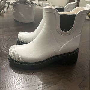 Ilse Jacobsen Short Rubber White Boots